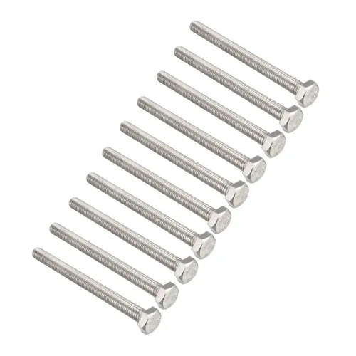 Vista 10 de uxcell M4x30mm Tornillos hexagonales 304 Tornillo hexagonal de acero inoxidable 50pcs