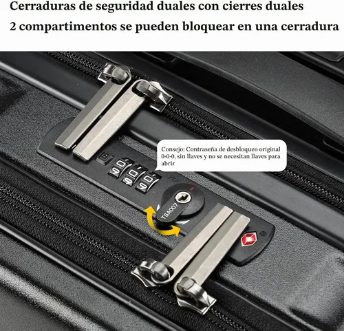 Vista 6 de Kaleenie Maletín de mano de 16" con 2 compartimentos para laptop Negro