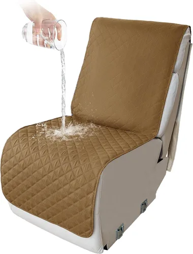 Vista 20 de HDCAXKJ Fundas impermeables 100% impermeables para sofá reclinable en forma de L, lavable, acolchada y suave para perros y mascotas, 1 funda de Negro