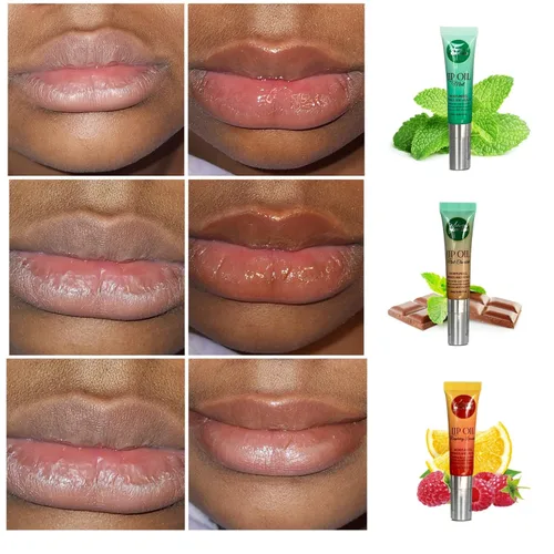 Vista 9 de Aceite labial hecho con aceites Juicy By Mon Cheri de semillas negras, semillas de uva y vitamina E (limonada de bayas)