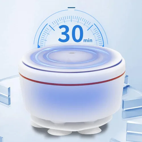 Vista 8 de Mini lavadora - Lavadora portátil Lavadora de turbina ultrasónica Turbo Lavadora para viajes de negocios Salas universitarias
