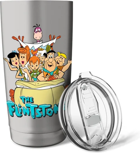 Vista 5 de The Flintstones - Vaso aislado de acero inoxidable vintage
