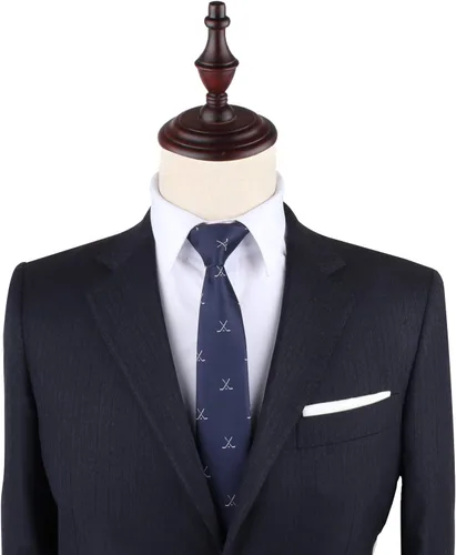 Vista 8 de AUSCUFFLINKS Corbatas deportivas y especiales Corbatas para hombres Lazos tejidos ajustados para el cuello Regalo para colega de trabajo