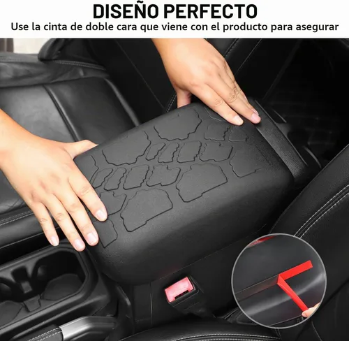 Vista 4 de RAZPOY JL - Funda para reposabrazos de consola central, protector de goma impermeable para mascotas, accesorios interiores para Jeep Wrangler JL