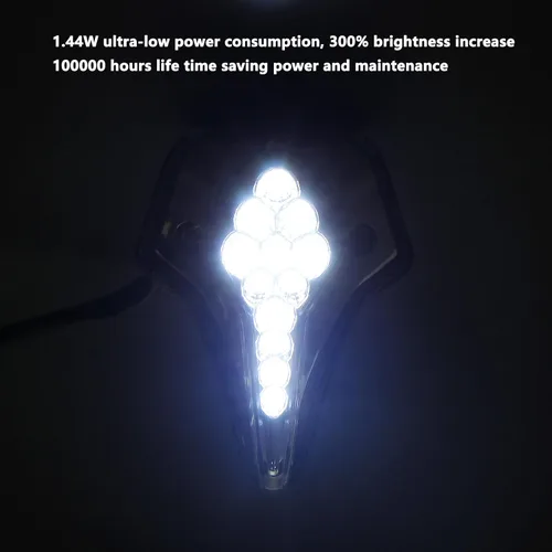 Vista 2 de Indicadores de motocicleta compatibles con Yamaha YZF-R6 2008-2016 LED luz de marcha delantera ahumada