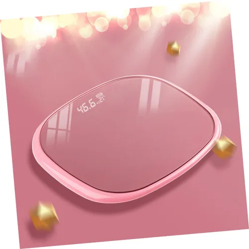 Vista 8 de Mikinona Báscula digital inteligente de peso corporal recargable por USB, monitor de grasa de vidrio templado para gestión de fitness en el hogar