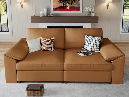 Vista 25 de EASE MOOSE Sofá modular seccional, sofá en forma de U para sala de estar Beige