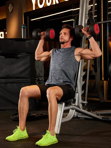 Vista 4 de TACVASEN Camiseta sin mangas para hombre, camiseta de entrenamiento muscular, de secado rápido, poliéster, entrenamiento de baloncesto