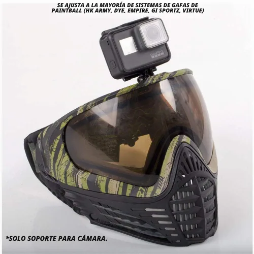 Vista 6 de HK Army Soporte para cámara para máscara de gafas de paintball Negro