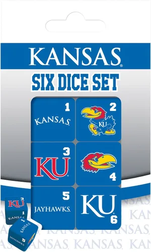 Vista 16 de MasterPieces Game Day - NCAA Alabama Crimson Tide - Juego de 6 dados con logotipo del equipo, tamaño estándar D6
