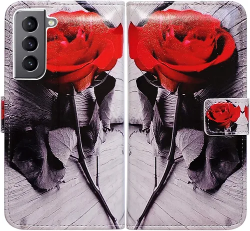 Vista 16 de Bcov Funda para Galaxy S22 Plus, funda de piel con tapa y soporte para tarjeta y soporte para Samsung Galaxy S22 Plus 5G / S22+ Patrón de pájaro