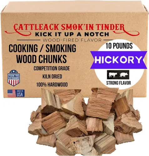 Vista 12 de Cattleack Smok'in Tinder Trozos de madera para ahumar carne, eleva tu barbacoa con trozos de parrilla de primera calidad, aproximadamente 10 libras