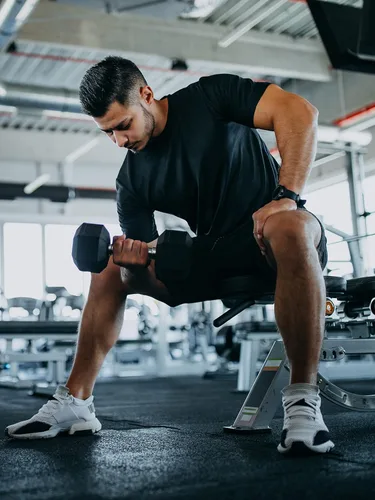 Vista 2 de Paquete de 5 camisetas deportivas para hombre, de secado rápido, secado rápido, secado rápido, secado rápido, para hombre