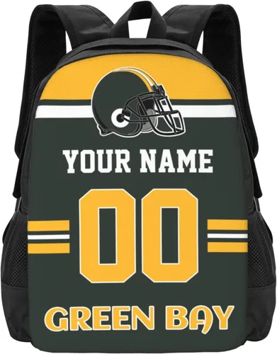 Vista 13 de Mochila de estilo de fútbol personalizado Mochila personalizada con nombre y número Mochilas personalizadas de alta capacidad bolsa regalos, Arizona