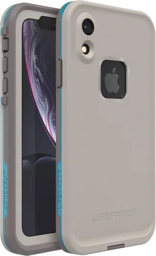 Vista 2 de LifeProof Funda para iPhone XR serie FRē – Body Surf (cemento/gargoyl/océano hawaiano), impermeable IP68, protector de pantalla integrado