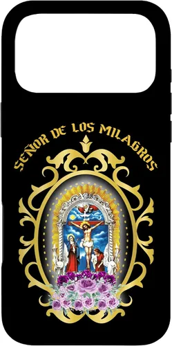 Vista 22 de El Señor de Los Milagros es el patrón de la funda peruana Lima Perú para iPhone 17