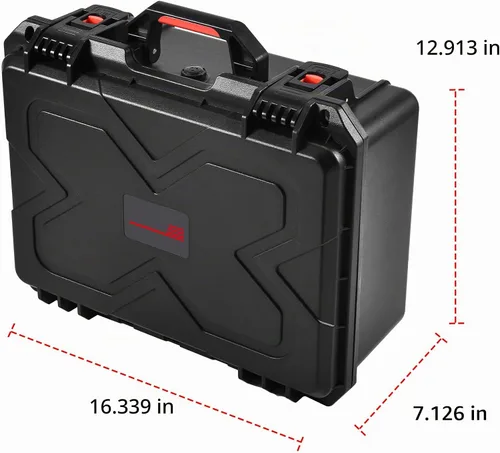 Vista 3 de Estuche rígido para cámara DSLR SLR lente impermeable viaje resistente a