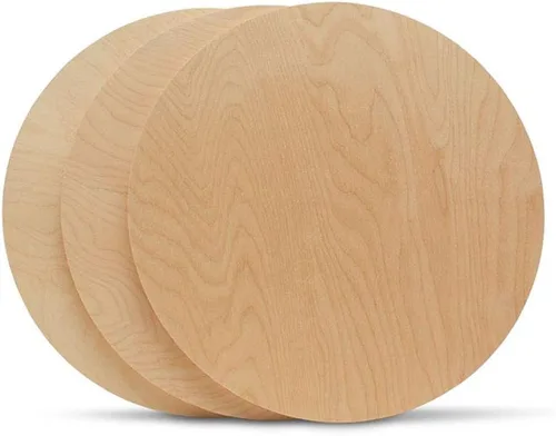 Vista 4 de Círculos de madera de 0.5 pulgadas de grosor, desde 10 hasta 24 pulgadas de diámetro