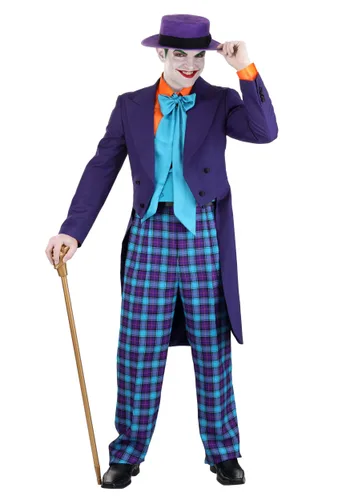 Vista 4 de Camisa y Corbata para Hombre Joker de Batman 1989 Multicolor