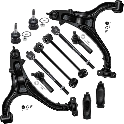 Vista 61 de Detroit Axle - Kit de extremo delantero para Hyundai Sonata XG350 XG300 Kia Optima, 2 brazos de control superiores con juntas de bola, 2 brazos