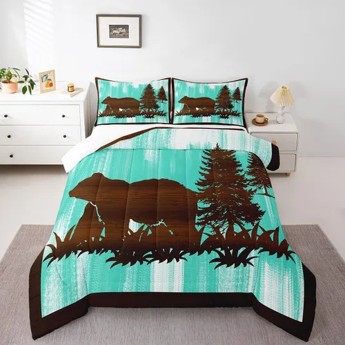 Vista 24 de Feelyou Juego de edredón Groovy de los años 60 y 70 para niños, edredón retro de flores hippie para niños y adolescentes, juego de ropa de cama