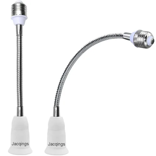 Vista 7 de Adaptador extensor de enchufe de luz E26/E27, extensión de 22.8 in/22.5 pulgadas, resistente al calor de 329.0 °F sin peligro de incendio, flexible