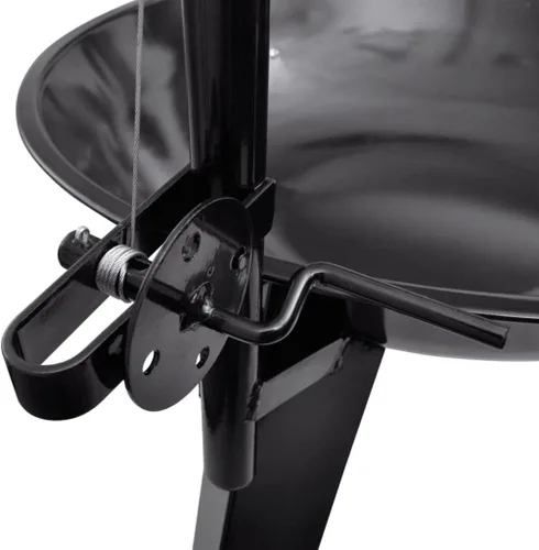 Vista 3 de Soporte para barbacoa de carbón para colgar redondo (estilo J) -AA