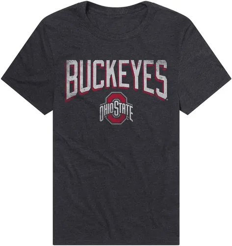 Vista 46 de Campus Lab Official NCAA Classic Distressed Logo Collegiate Classic Ring-Spun T-Shirt Unisex for Men & Women