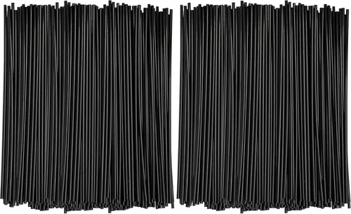 Vista 7 de Comfy Package [7 pulgadas, caja de 10,000] agitadores de bebidas de café negro y pajitas de cóctel, palitos desechables de plástico para bebidas