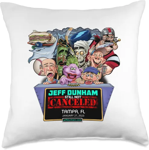 Vista 5 de JEFF DUNHAM Tampa, FL (2023) - Almohada de 16 x 16 pulgadas, multicolor