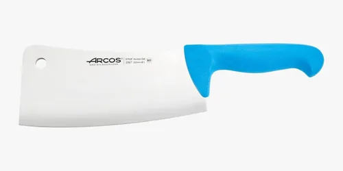 Vista 14 de Arcos Cuchillo de carnicero de acero inoxidable nitrum de 7 pulgadas y hoja de 7.480 in. Cuchillo de carnicero profesional. Mango ergonómico de Negro