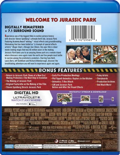 Vista 2 de Jurassic Park [Blu-ray]