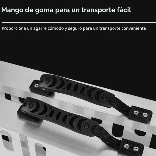 Vista 3 de MAXIVMAN - Rampa de aluminio para motocicleta con asa, capacidad de 750 libras, rampa plegable de 7.5 pies con correas de carga para camionetas