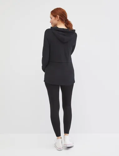 Vista 5 de Motherhood Maternity Sudadera con capucha de lactancia para mujer