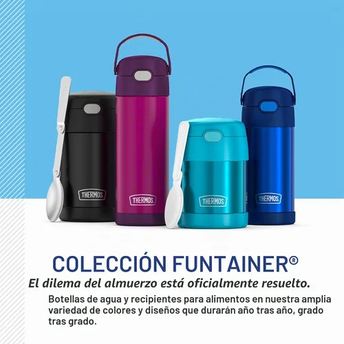 Vista 6 de THERMOS FUNTAINER Botella de agua con boquilla, 16 onzas, Spiderman