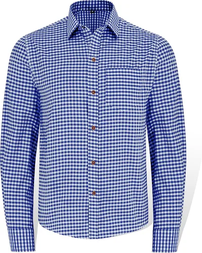 Vista 11 de TRENDS Camisa bávara Oktoberfest para hombre – Sudadera tradicional alemana con cordones – Mezcla de algodón suave y transpirable