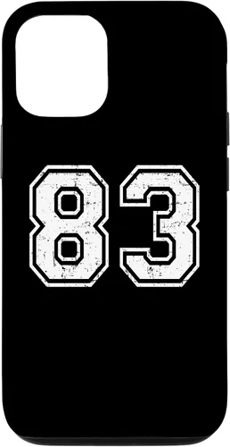 Vista 28 de 83 Number Eighty-Three Team Sports Grunge Varsity Matching Case for iPhone 16
