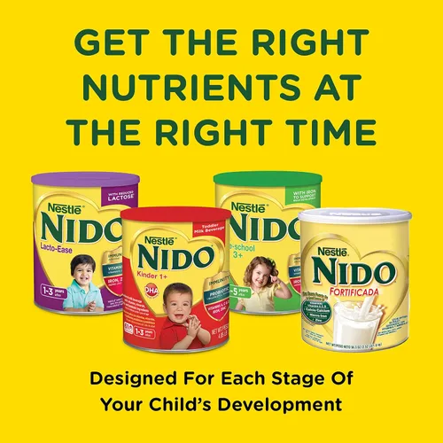 Vista 5 de NESTLE NIDO Kinder 1+ - Bebida de leche en polvo, recipiente de 1.76 libras (paquete de 2)