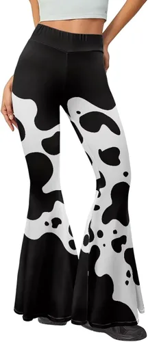 Vista 2 de Leggings acampanados de cintura alta para mujer con control de abdomen