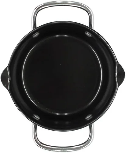 Vista 2 de Mr. Bar-B-Q 06101YNS - Olla para salsa y frijoles, color negro