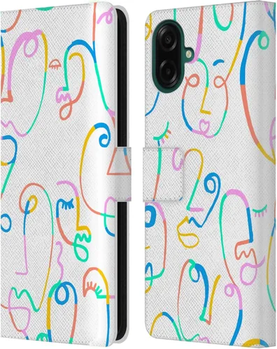 Vista 64 de Head Case Designs Officially Licensed Ninola Brushstrokes Multi Colorful Leather Wallet Case Compatible with Samsung Galaxy A07 4G