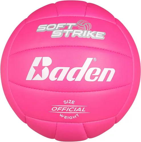 Vista 10 de Baden Soft Strike Voleibol Recreativo de Cuero Sintético Amortiguado Interior/Exterior para Principiantes y Jóvenes Tamaño Oficial