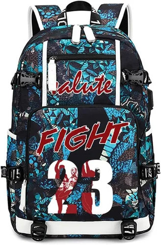 Vista 10 de Basketball Player 23 Multifunction Backpack Travel Daypacks Fans Laptop Bag For Men Wome