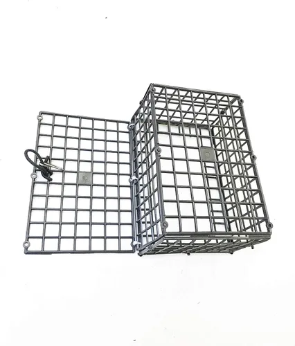 Vista 3 de Paquete de 4 cajas plegables de plástico KUFA de 7 x 5 x 3.5 pulgadas para cebo para cangrejos EL-10x4