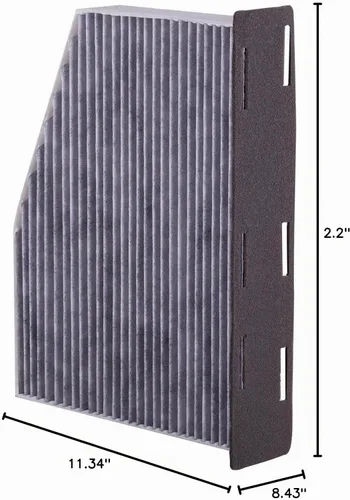 Vista 8 de Filtro de aire para cabina Premium Guard PC5586C Compatible con Volkswagen Jetta 2006-2018, Tiguan 2009-2017, Passat 2006-2022, Clásico 2012-2015
