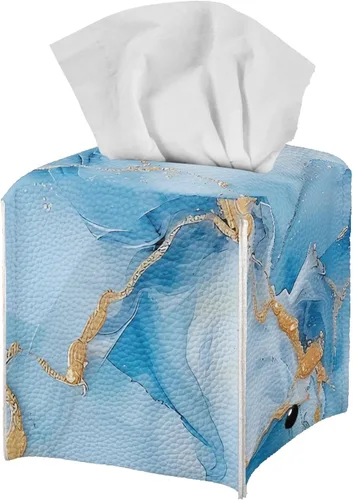 Vista 43 de ZFRXIGN Caja de pañuelos de hongos estética, funda cuadrada de piel sintética, organizador con cinturón inferior para tocador, encimera, mesita