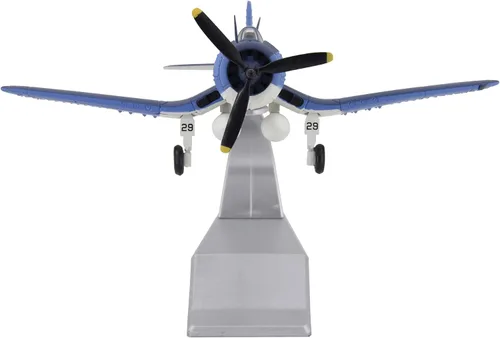 Vista 5 de TANG DYNASTY 1:72 F4U Corsair Metal Fighter modelo de avión de ataque, Marina de los Estados Unidos, modelo de avión militar, avión fundido a
