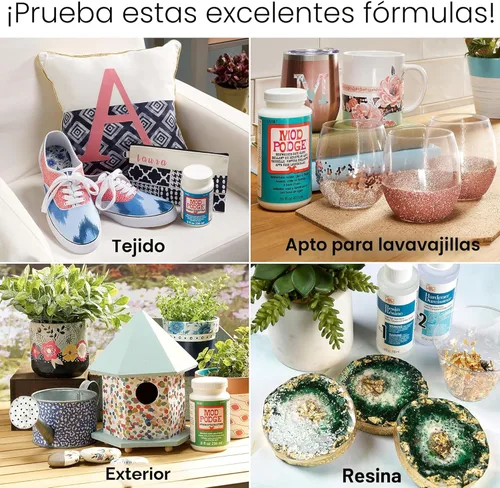 Vista 3 de Mod Podge – Sellador a base de agua, pegamento y acabado (8 onzas), CS11301 acabado mate