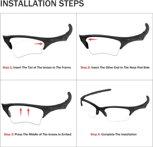Vista 7 de Fiskr Lentes de repuesto para gafas de sol Oakley Half Jacket 2.0 XL