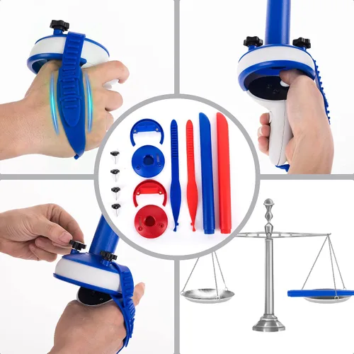 Vista 3 de Crossmeta Dual Handles Grips Lightsabers for Oculus Quest 2 Controller Beat Saber Games Accessories Supernatural Jedi Training VR Workout